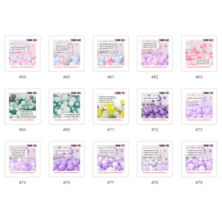 (100แบบ) เซ็ตลูกโป่ง30ใบ หลากสี เนื้อเมทัลลิค มุก(SBB)