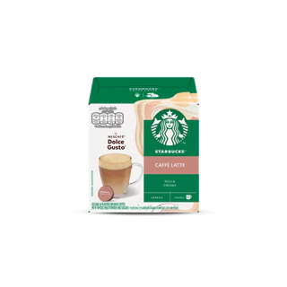 STARBUCKS BY NESCAFE DOLCE GUSTO CAFE LATTE สตาร์บัคส์ เนสกาแฟ โดลเช่ กุสโต้ คาเฟ่ลาเต้ 12 แคปซูล/กล่อง (3กล่อง)