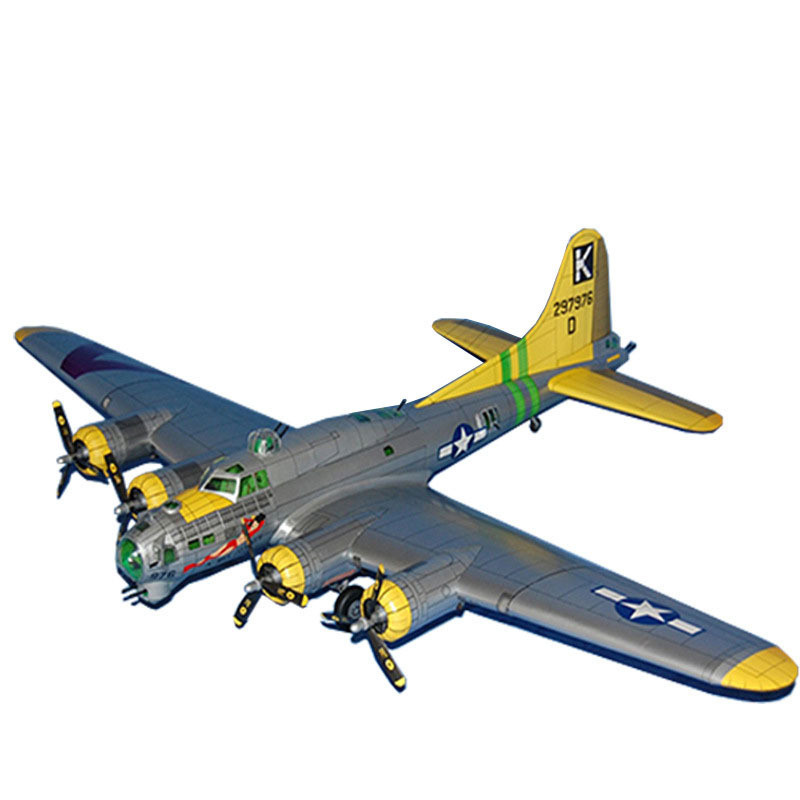 1: 47 66 ซม.US B-17G Airborne Fortress Bomber Paper Model Aircraft, DIY Assembly ของขวัญ
