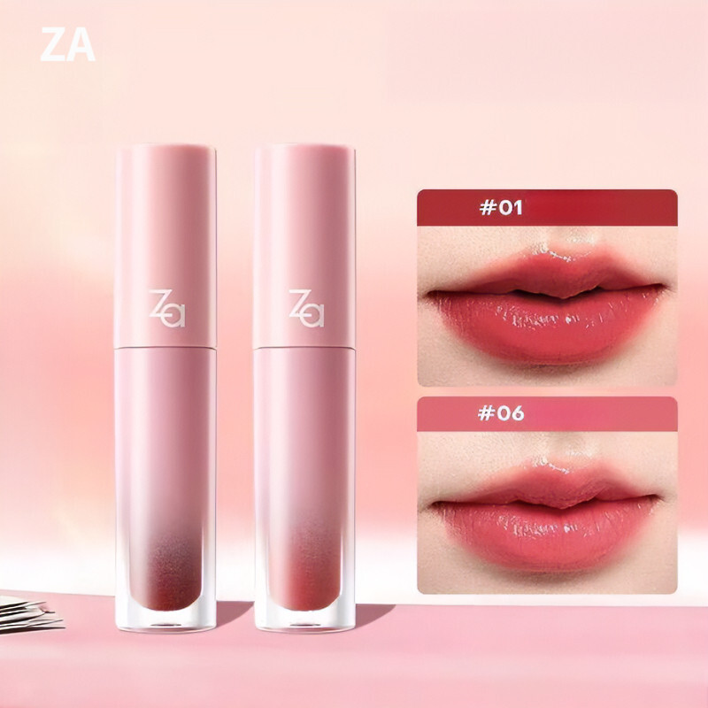 美多✨ZA Lip Glaze Water Gloss Lip Glaze Non-Sticky Hydrating Long-Lasting Non-Drying