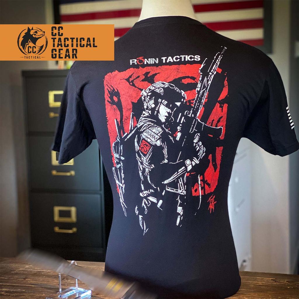 Ronin Tactical Mens Military Style Memorial Short Sleeve Ronin TEE100% Cotton Classic Street Trend S