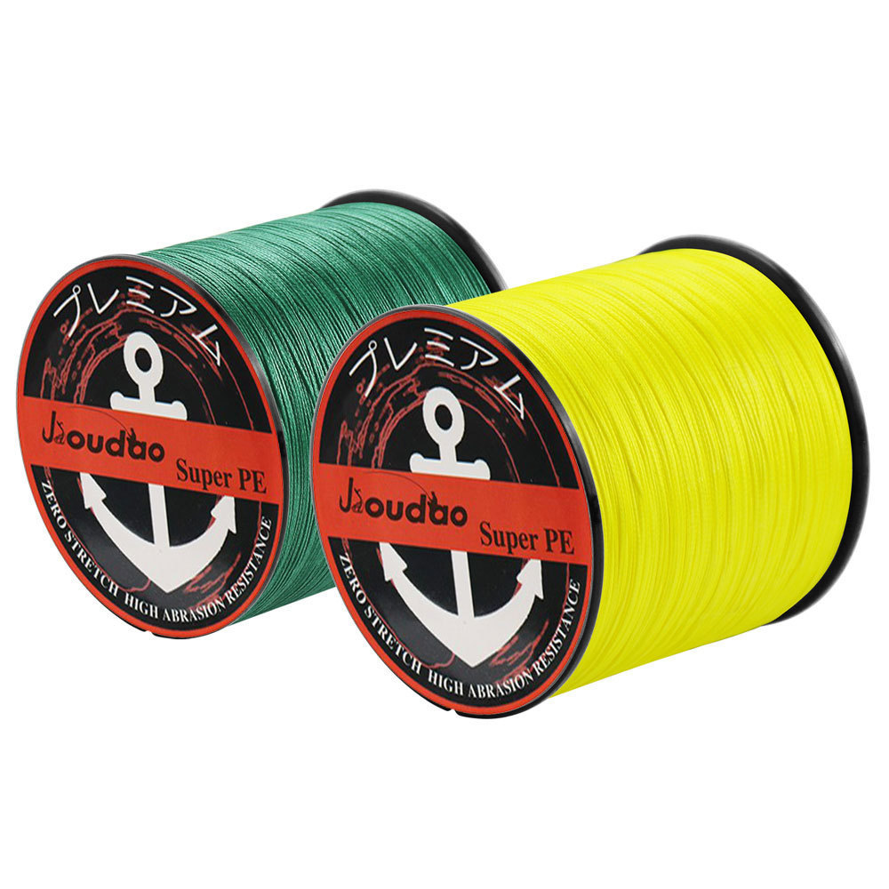 JIOUDAO 1000M 8X สายตกปลาแบบถัก สาย PE สายตกปลา PE 100% PE