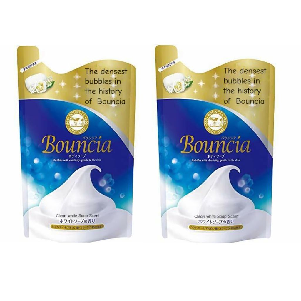 Cow Bouncia Body Wash รีฟิลสบู่ขาว – 360 มล. (แพ็ค 2 ชิ้น) ZJYJ