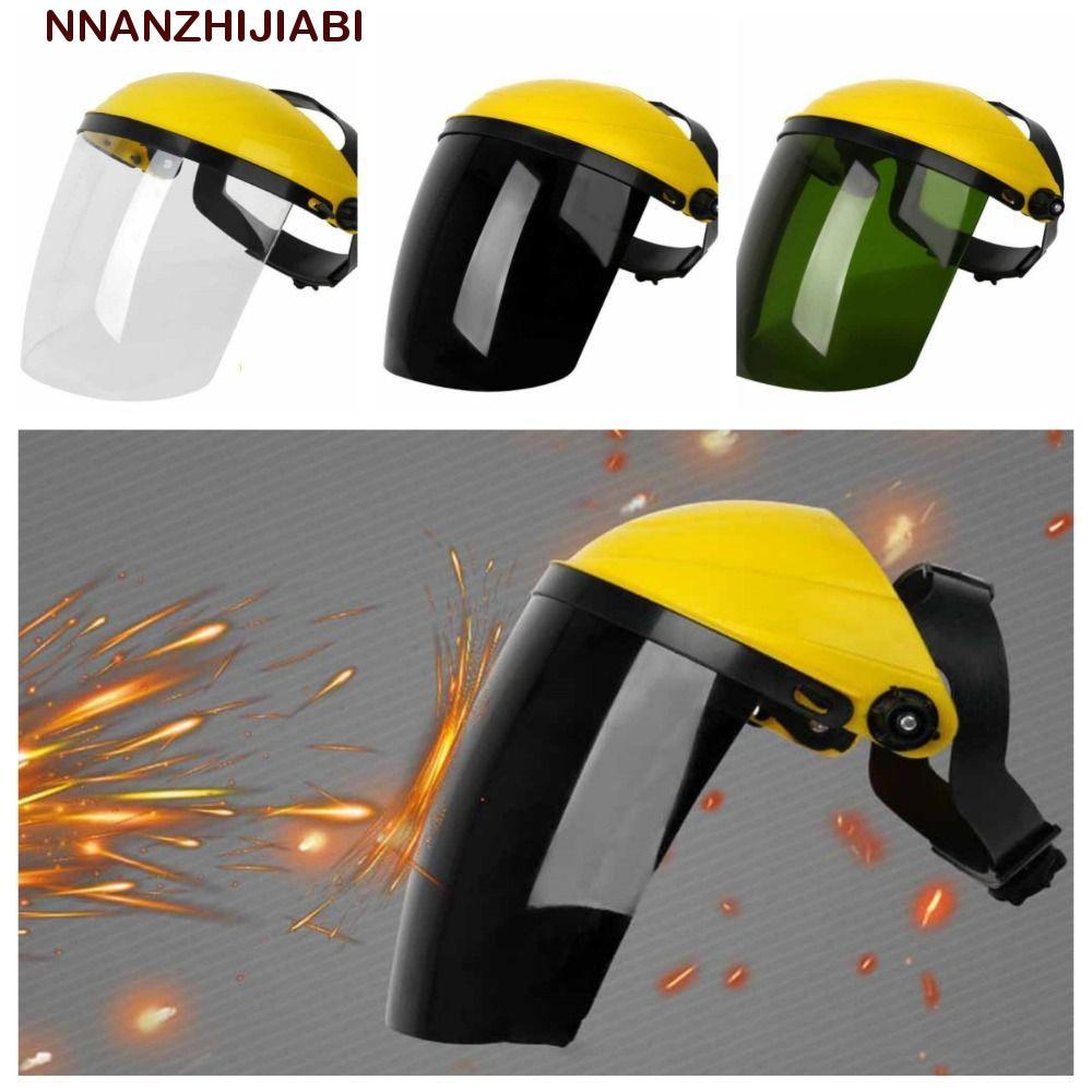 NANZHIJIABI หน้ากากป้องกันงานเชื่อม, หมวกเชื่อมแบบปรับได้ทนความร้อน, อุปกรณ์ป้องกันใบหน้าป้องกันการกระแทก, เวิร์คช็อปหน้ากากช่างเชื่อมกันฝุ่น