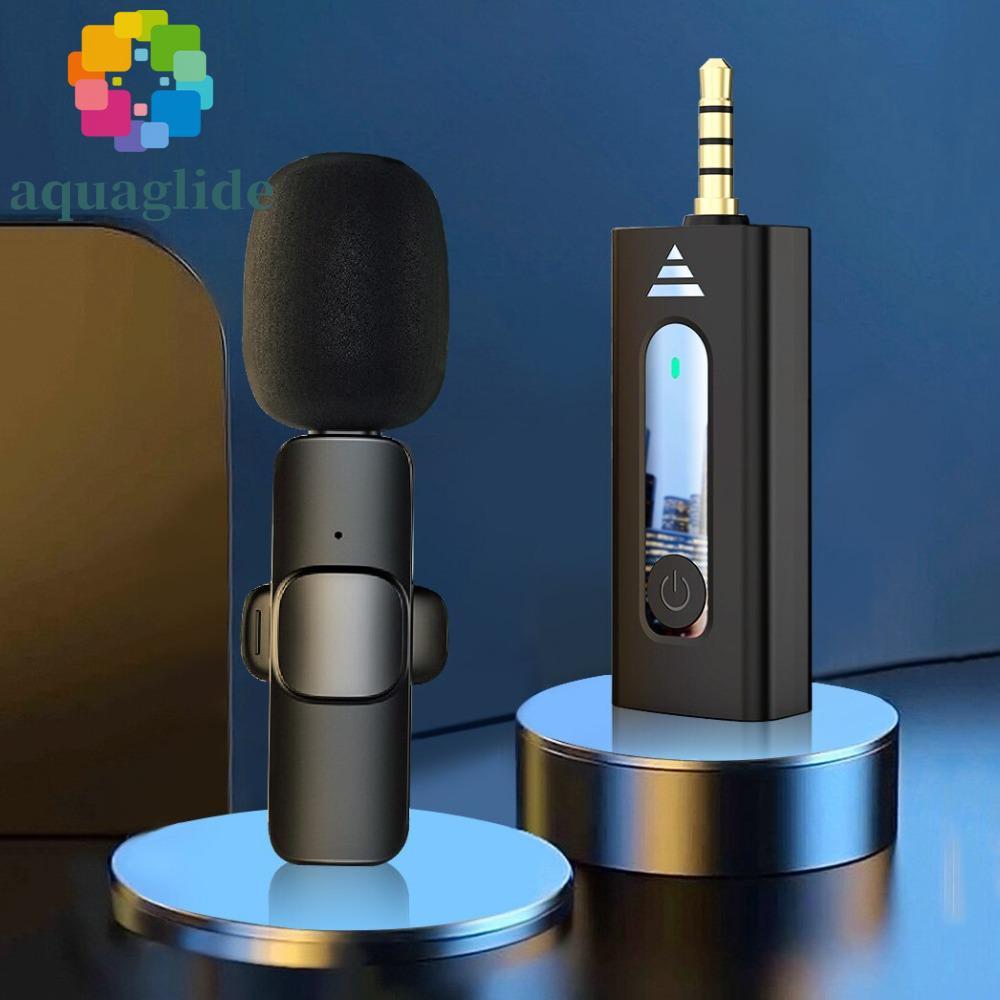 AQUAGLIDE K35 Lavalier Lapel Microphone, Omnidirectional Wireless K35 Condenser Mic, ลําโพงบลูทูธพกพ
