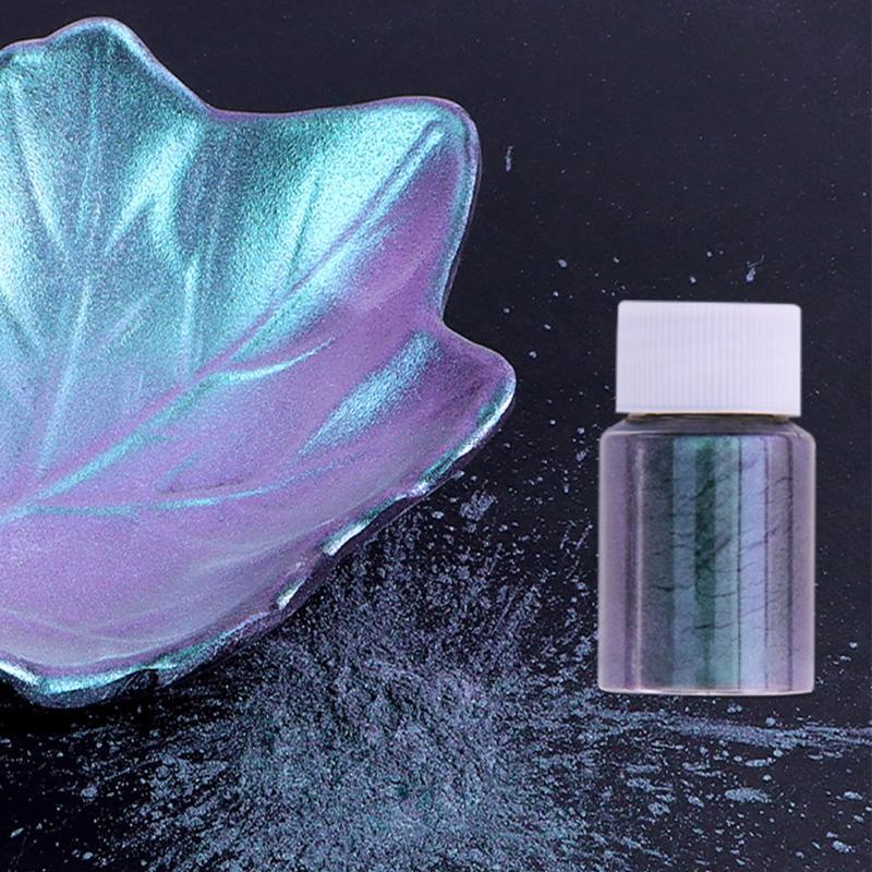 CH* สี Shift Pigment Powder สําหรับเพ้นท์เล็บภาพวาดอีพ็อกซี่เรซิ่น Mica Powder