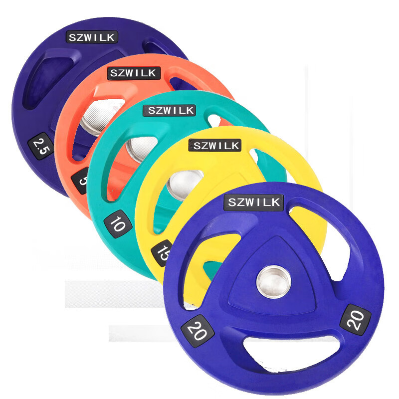 PU Barbell Piece Gym Rubberized Barbell Plate Multifunctional Bench Press Barbell Dumbbell Piece Bar