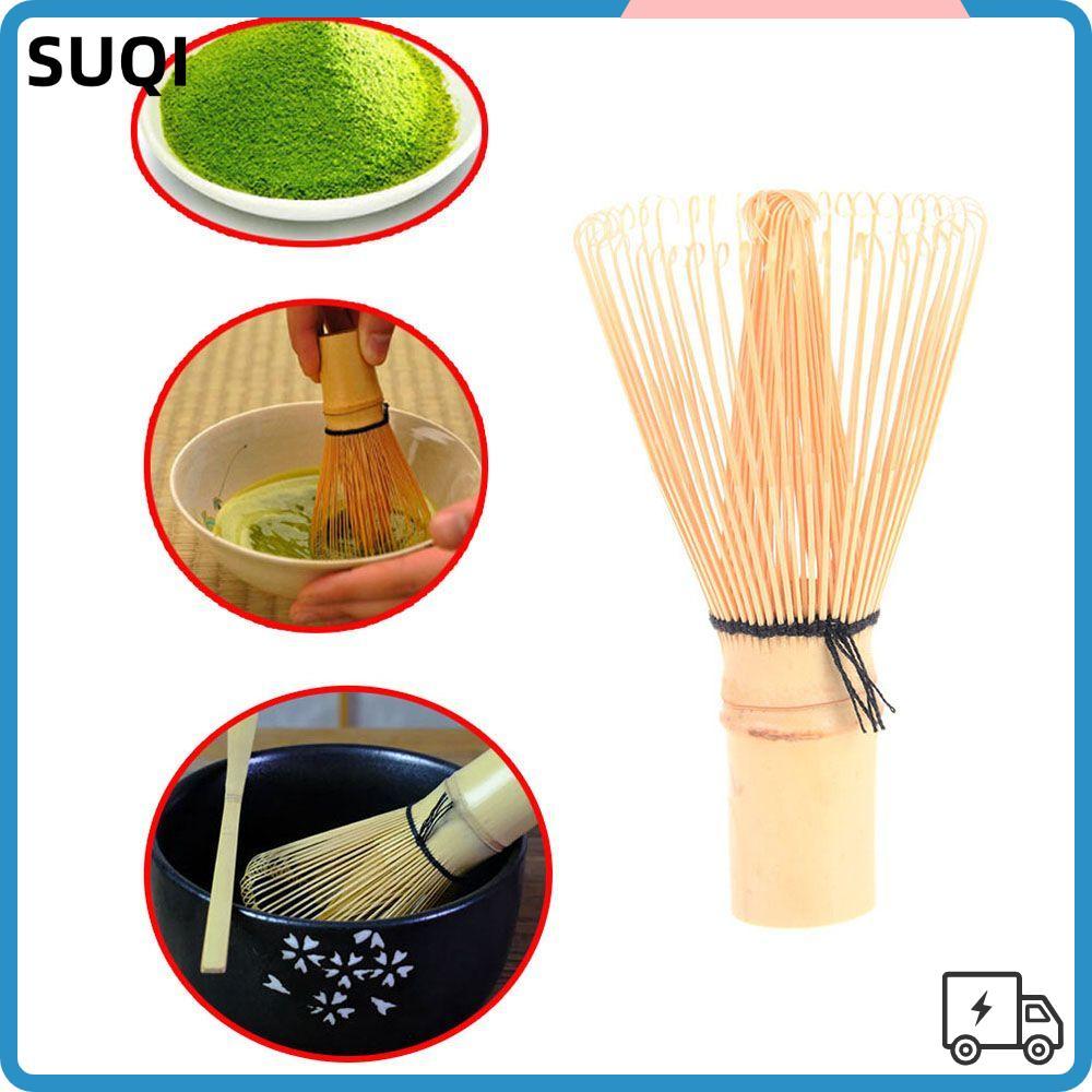 SUQI 80 Fringe Bamboo Brush Home Kitchen Green Tea Matcha Bamboo Accessories