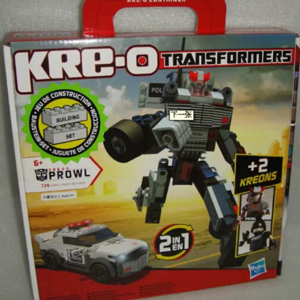 ข้อเสนอพิเศษเวลาจํากัด Kre-o Cool Base Transformers Building Blocks รถตํารวจประกอบบล็อกตัวต่อ 2 Buil
