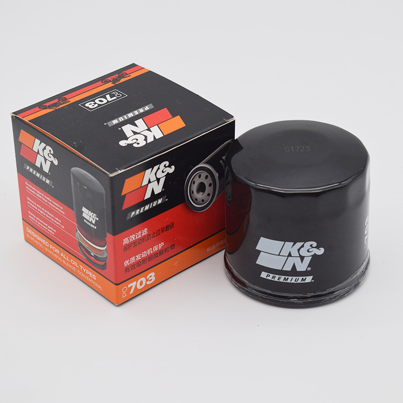 KN เครื่องกรองกรองน้ํามันรถจักรยานยนต์ PO-703 ปรับให้เข้ากับ Benelli 402R/TRK702 Race 450 Chase/Snap