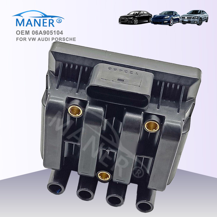 Premium-MANER หม้อแปลงคอยล์จุดระเบิด 06A905097 06A905097เอ 06A905104 สําหรับ VW Beetle Bora Jetta Go