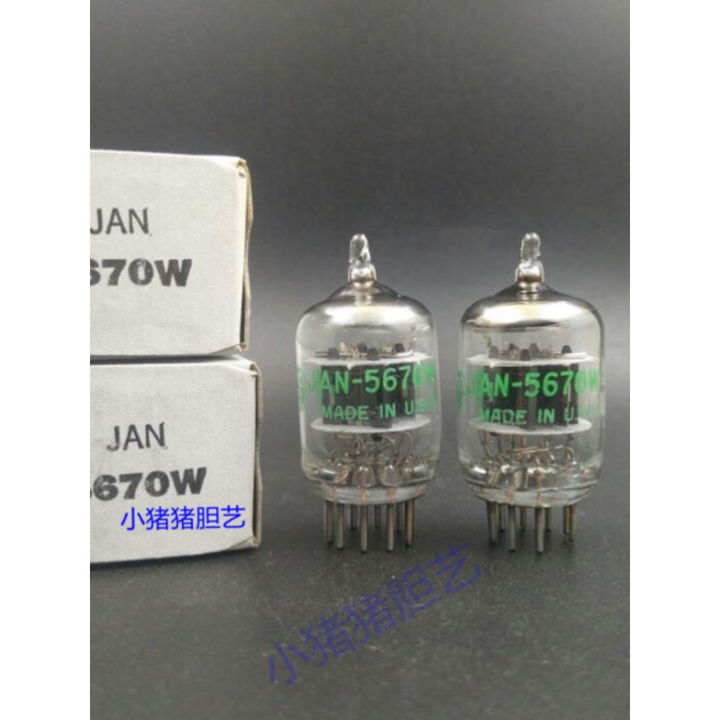 กล่องต้นฉบับใหม่เอี่ยม US GE 5670/6N3/2C51/396A Tube Army JAN Grade Universal 5670W
