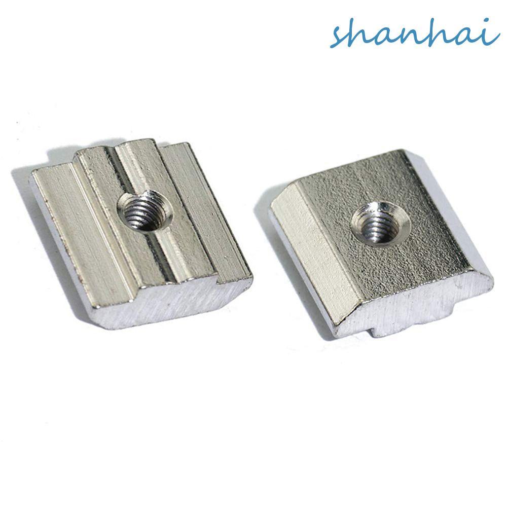 SHANHAI Nuts Square T Block T-Track เลื่อน 2020 3030 4040 4545 T Slot Nut