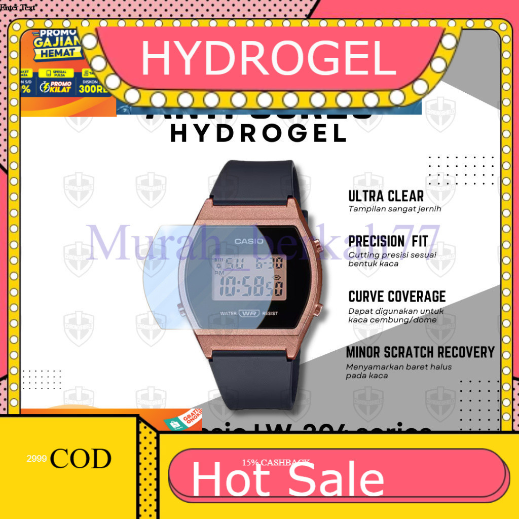 HYDROGEL ไฮโดรเจลป้องกันรอยขีดข่วนสําหรับ Casio LW204 LW 204