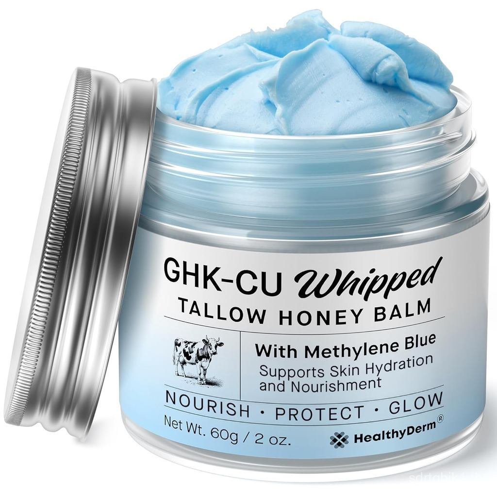 CopperPeptidesGHK-CuBeefTallowforBlueBalmwith Toluene BlueManuka Honey and Vitamins E– 77MO