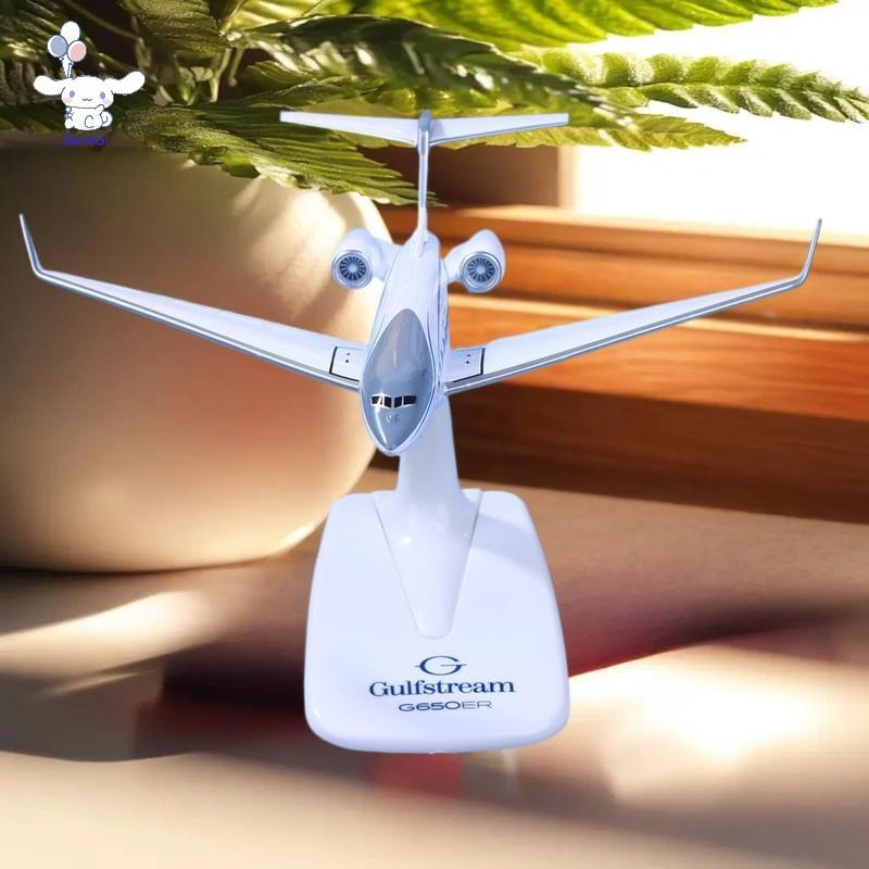 ซาน 1 ชิ้น Gulfstream G650 เครื่องบินจําลองขนาด 1/200 รุ่นเครื่องบิน G650ER เครื่องบินจําลอง