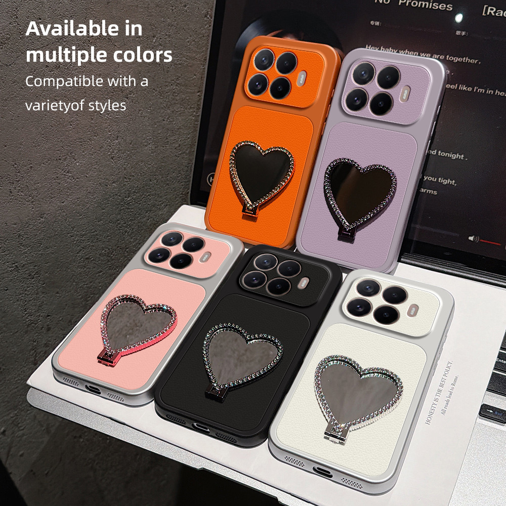ผู้ถือขาตั้งกระจก เคสXiaomi 17T / 17T Pro / 15T / 15T ProเคสClear Luxury Aesthetic กันกระแทก