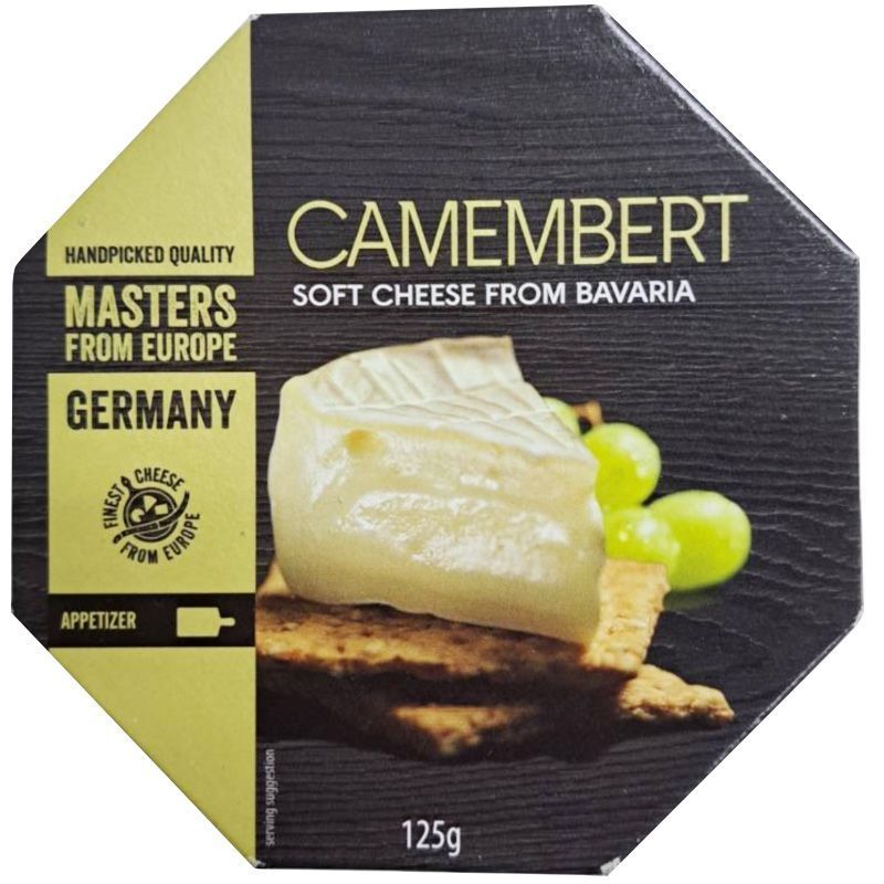 มาสเตอร์ฟอร์มยุโรปกามองแบร์ชีส 125กรัม Masters From Europe Camembert Cheese 125g.