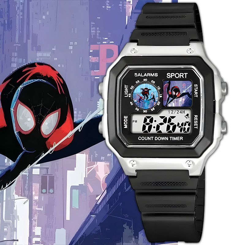 Marvel Spider-Man สินค้านาฬิกาแนวตั้งแนวนอน Universe Punk Spider Winger Miles สินค้าของขวัญวันหยุด
