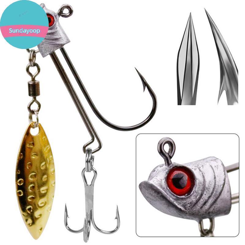 Sund Fish Head Hook 1PCS Jig Head Hook ปลาตะกั่ว Hook 7g10g17g Jig Head Fishing Hook TH