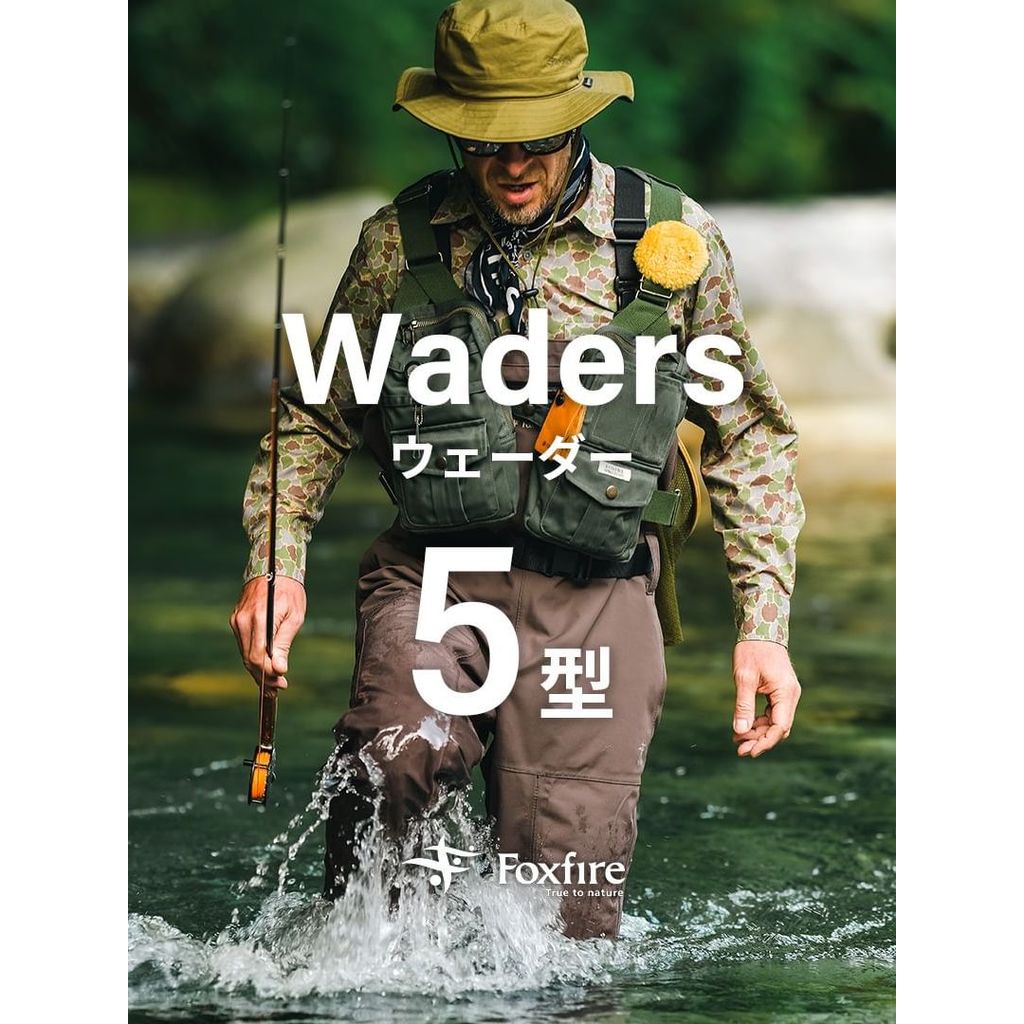 เสื้อผ้าตกปลา Japan FOXFIRE Outdoor Lure Flying Fishing River Tracking Overalls Pantyhose Wading Pan