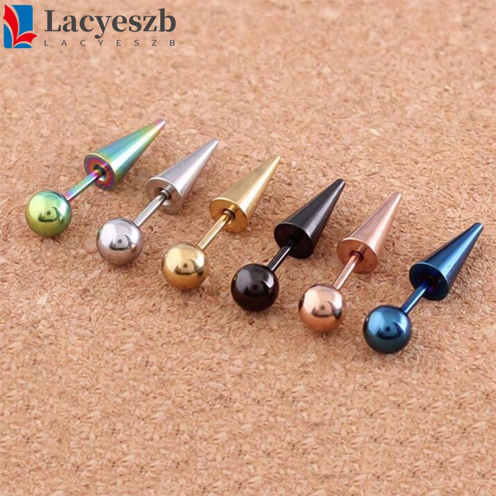 LACYESZB Ear Stud Men 2 ชิ้น Gothic Punk เครื่องประดับแฟชั่น