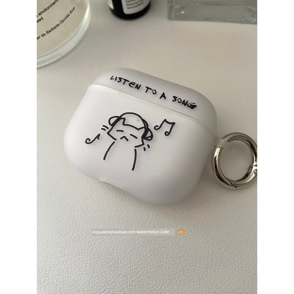 เคส airpods 3 เคส airpods pro 2 Airpods ฟังเพลง เคสป้องกัน Apple การ์ตูนฝ้า
