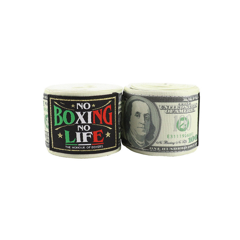 NoboxingNolife เข็มขัดห่อมือผู้ใหญ่มวยยืดหยุ่นมือยามผ้าผ้าพันแผล US Dollar US Dollar 5m ผ้าพันคอสไตล