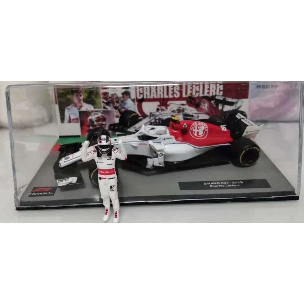 Ixo 1/43 Sober C37 2018 Leclair+ตุ๊กตาโฮมเมดฟรีกล่องการ์ดพื้นหลังโฮมเมดข้อบกพร่อง (ภาพ 3) Non-Remote