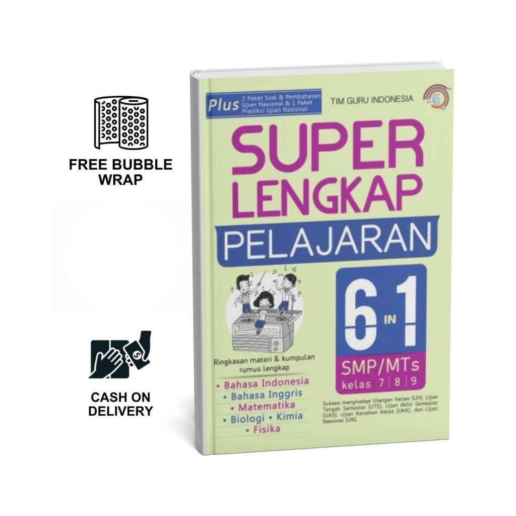 Super Complete 6 in 1 Junior High School/Islamic Junior High School Lessons สําหรับเกรด 7, 8, และ 9 