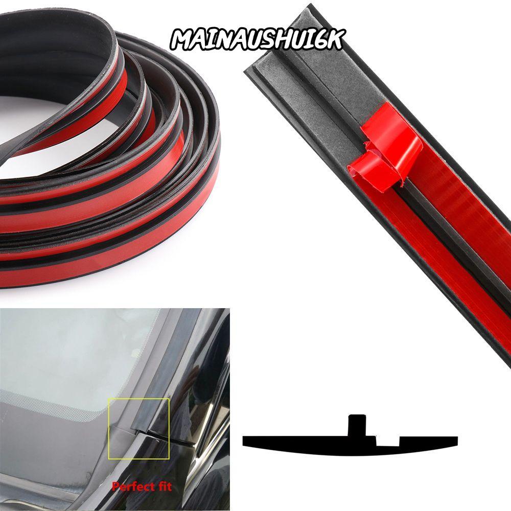 MAINAUSHUI6K Edge Protector กระจกด้านหน้าด้านหลัง T สไตล์ /9.84ft รถ Trim