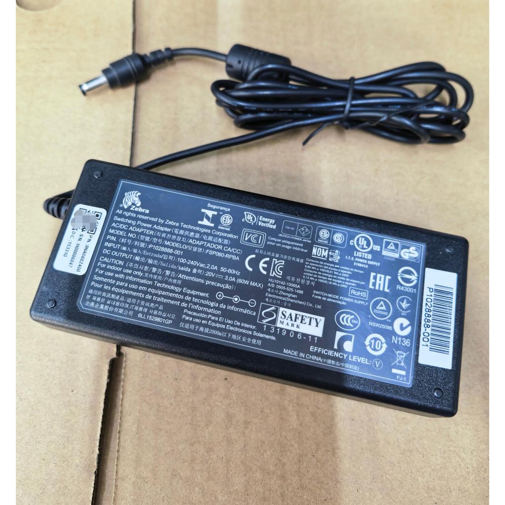 เหมาะสําหรับ Zebra Zebra 20V3A 60W สายไฟอะแดปเตอร์ GK888T TLP2844-Z LP2844