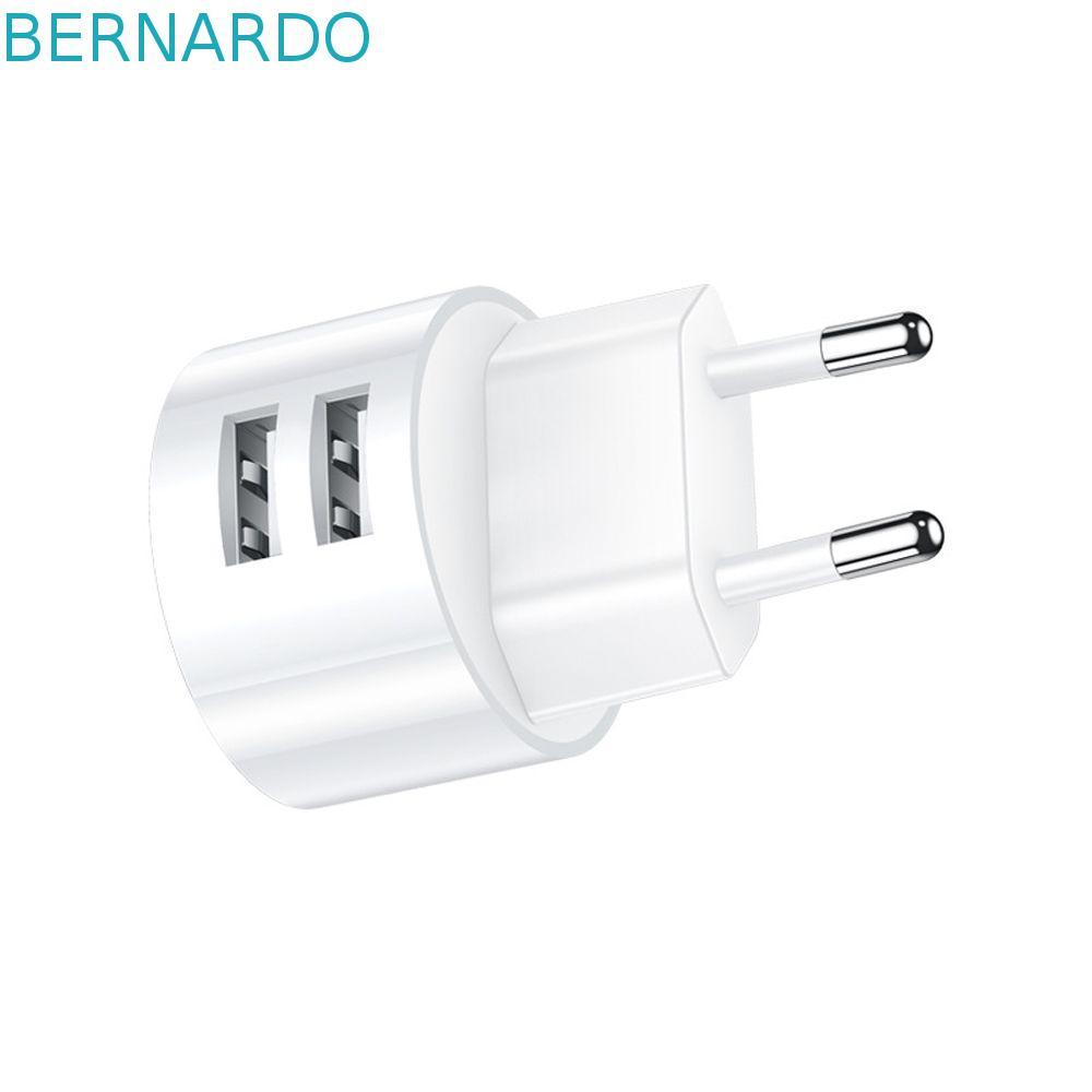 BERNARDO เครื่องชาร์จโทรศัพท์มือถือ 5V 2.1A Universal Quick Charge Mini Adapter Travel Charger อะแดป