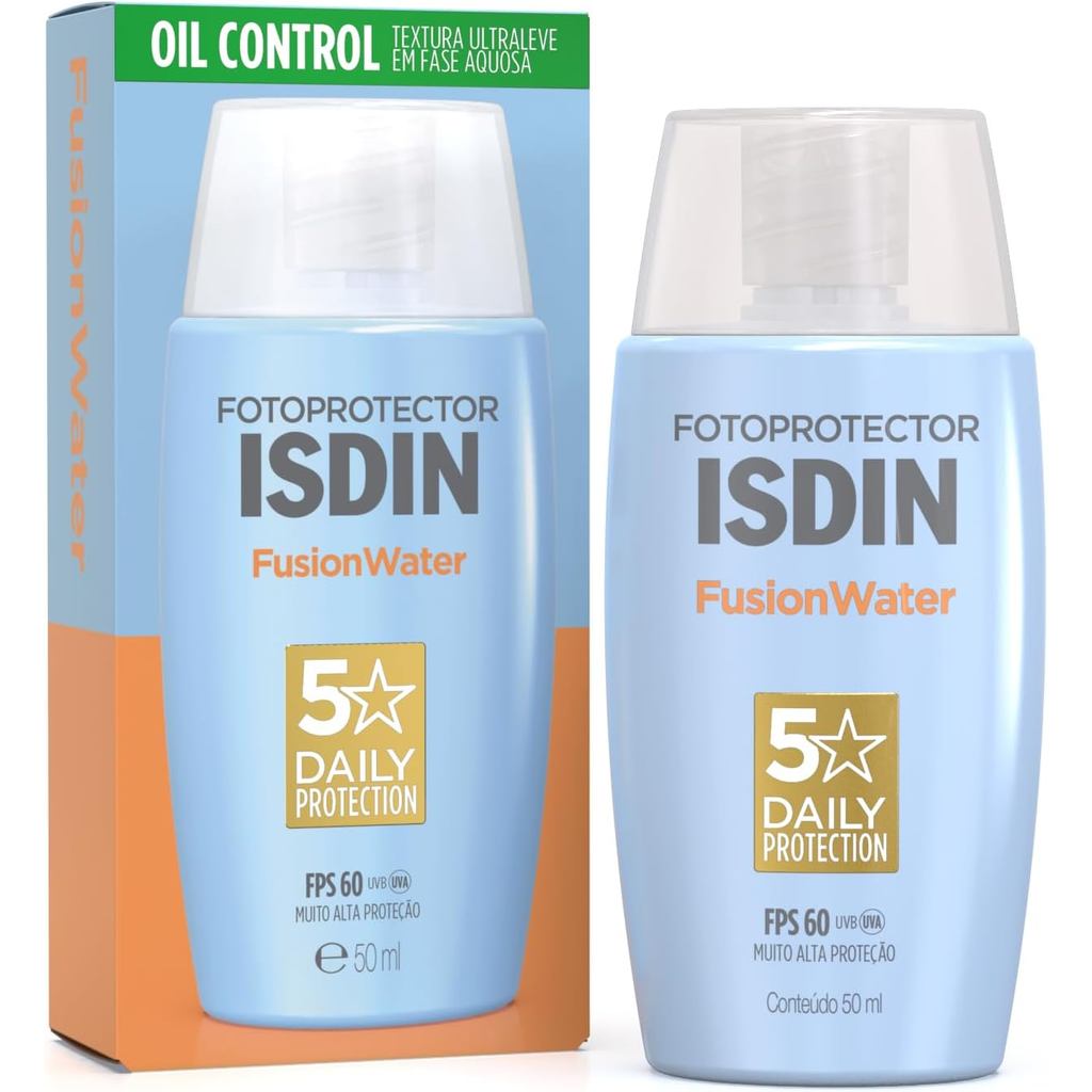 ISDIN Fusion Water 5 Star Colorless Facial Sunscreen SPF 60-50ml
