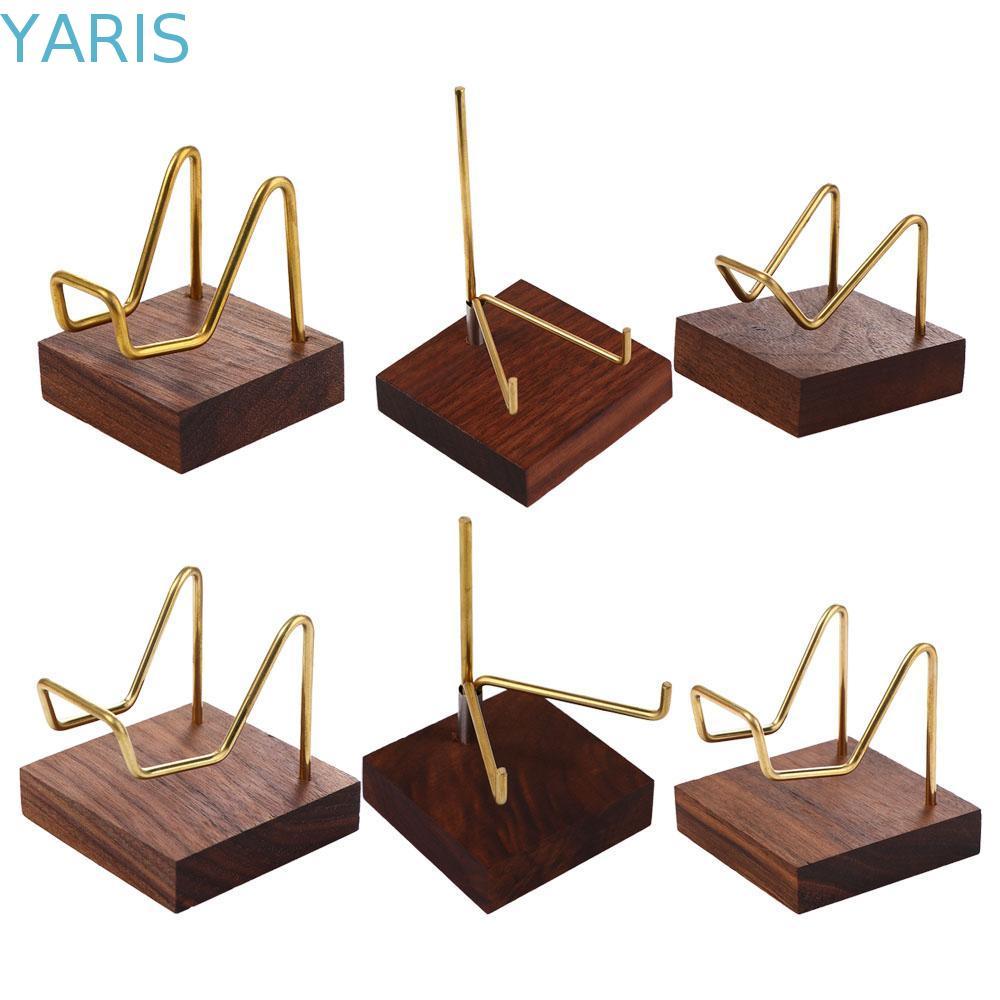 YARIS Wood Support Base Home Office Show Room Home Decoraition Ores Agate Rocks Rack
