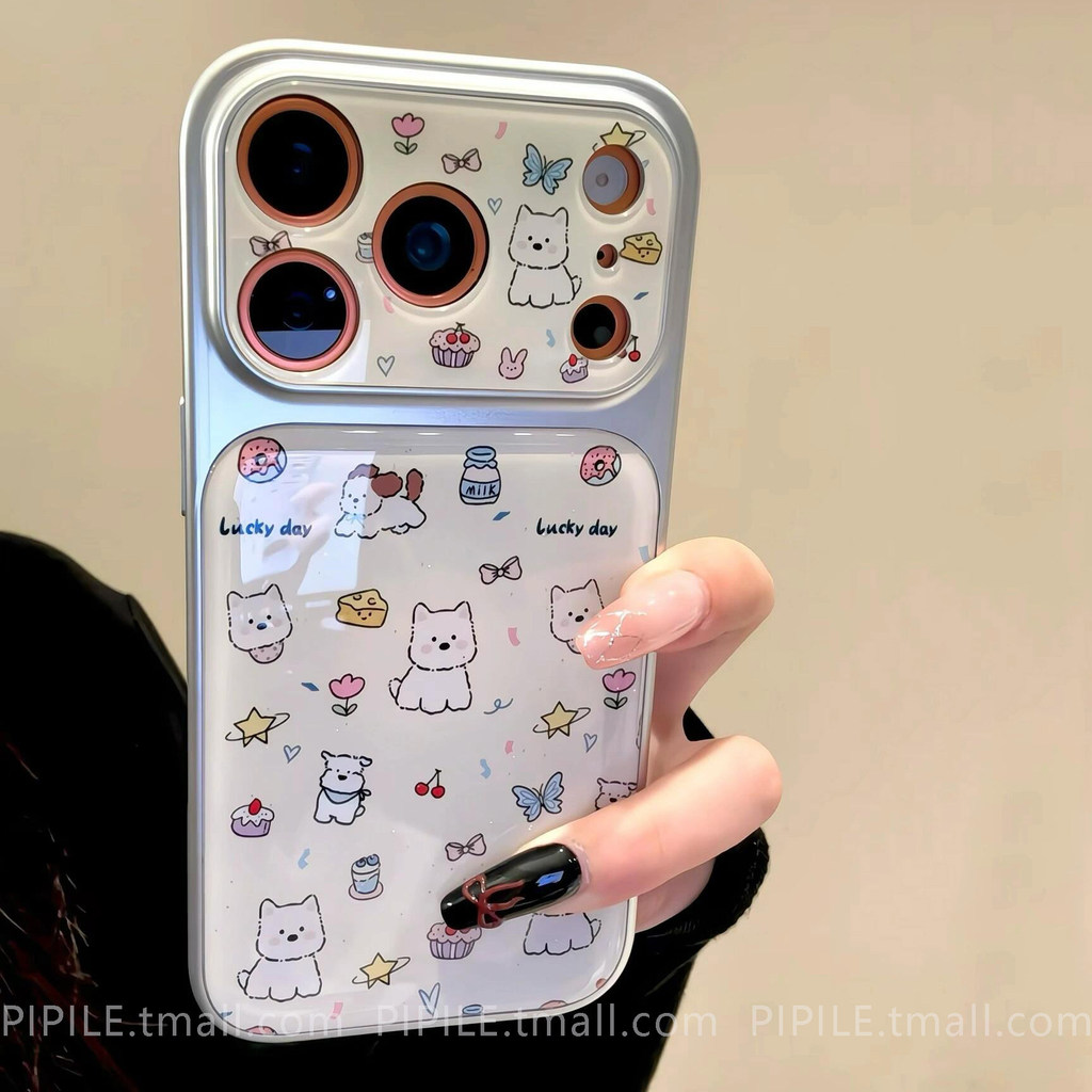 QUMI QUMI Full Pingxi Highland ภาพประกอบเขย่าเพลงวงเล็บเหมาะสําหรับ Apple 17promax เคสโทรศัพท์ iphon