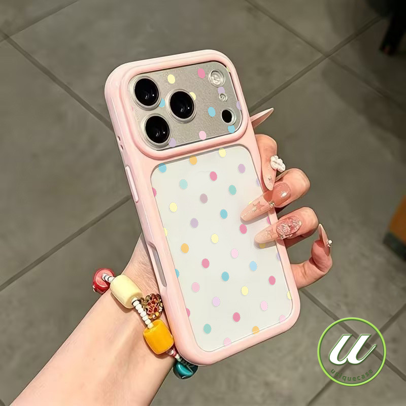เคสโทรศัพท์วัสดุ TPU ลายจุดสีสัน เคสไอโฟน17 IPhone 16 15 13 12 11 14 Pro Max 15 14 16 Plus Air 17 16 15 14 12 13 14 11