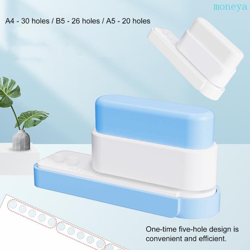 Mya Five Hole Paper Puncher 5 แผ่นความจุ Heavy Duty 5 หลุม Punches พร้อมการจัดตําแหน่งสําหรับโน้ตบุ๊