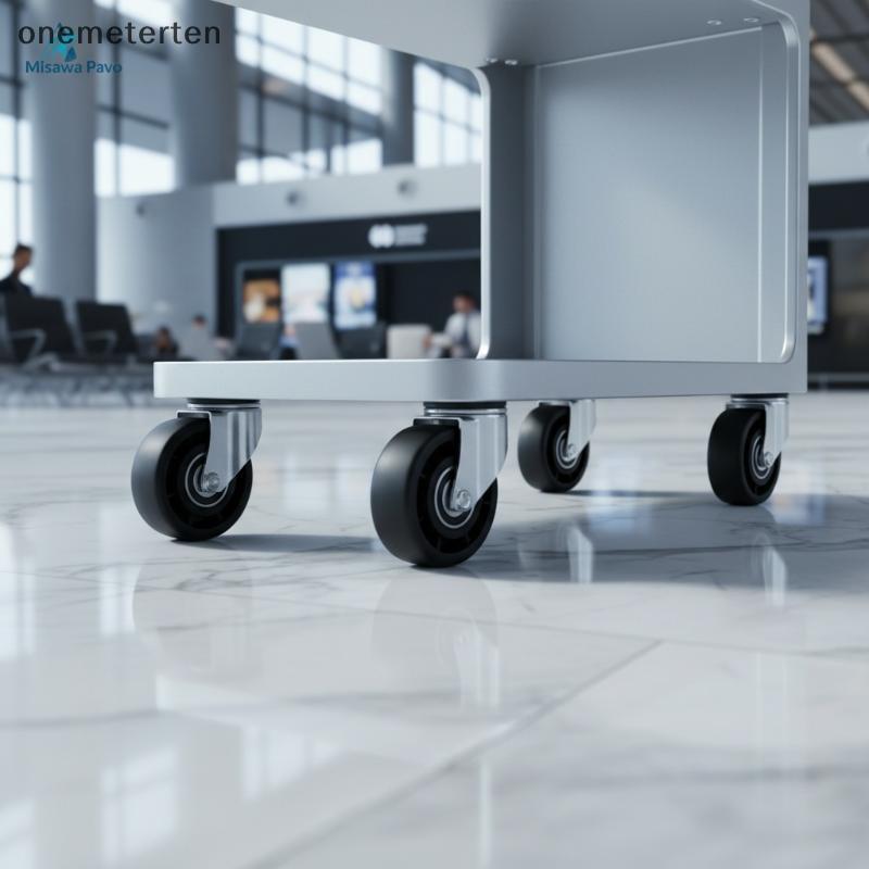 Rten ลู่วิ่งไฟฟ้าเปลี่ยนล้อลื่น PP Roller Heavy Duty Smooth Moving สําหรับ Home Gym อุปกรณ์ฟิตเนสบํา