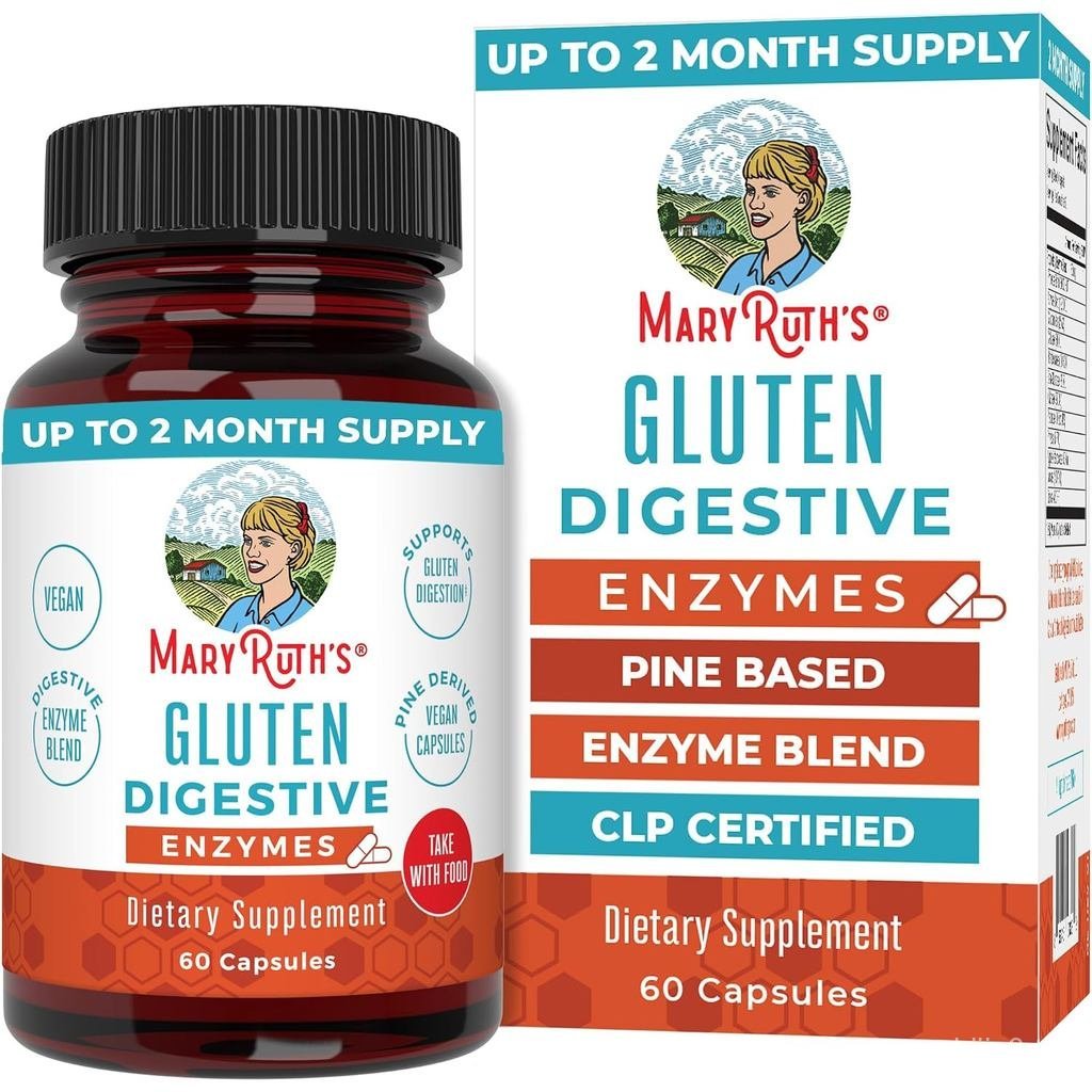 MARYRUTHS Gluten Digestive Enzyme Blend, 60 นับ