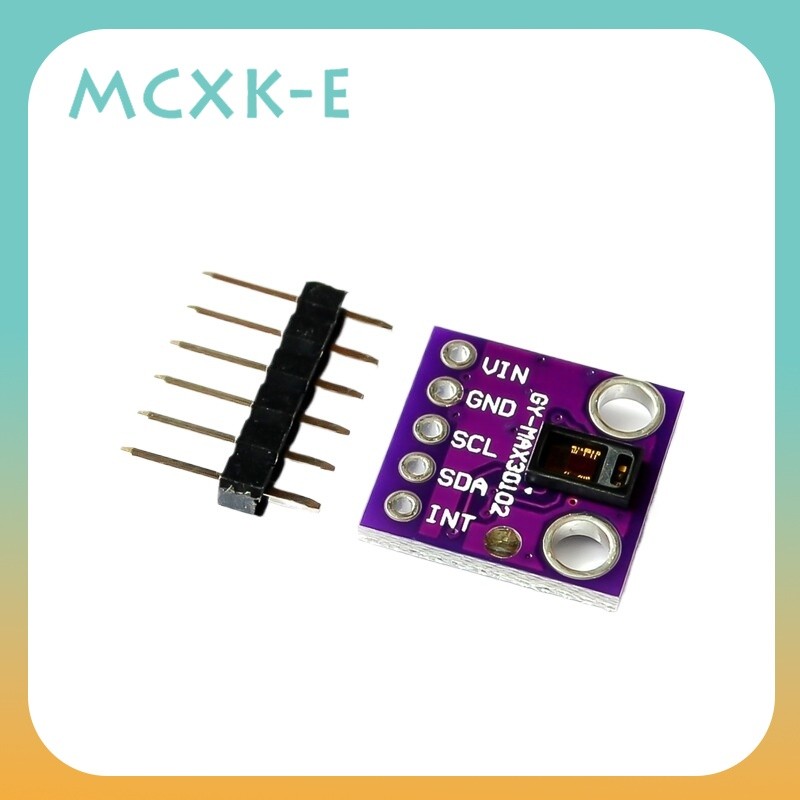 MAX30102 Heart Rate ออกซิเจนในเลือดเซ็นเซอร์สีม่วงโมดูล DIY เข้ากันได้กับ Arduino