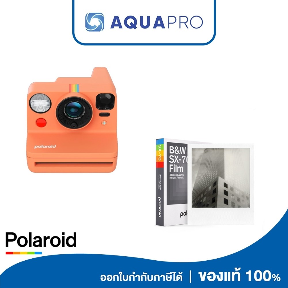 Polaroid Now+ Generation 3 Coral+Polaroid Color Polaroid B&W Film I-Type Instant Film ฟิล์มโพลารอยด์