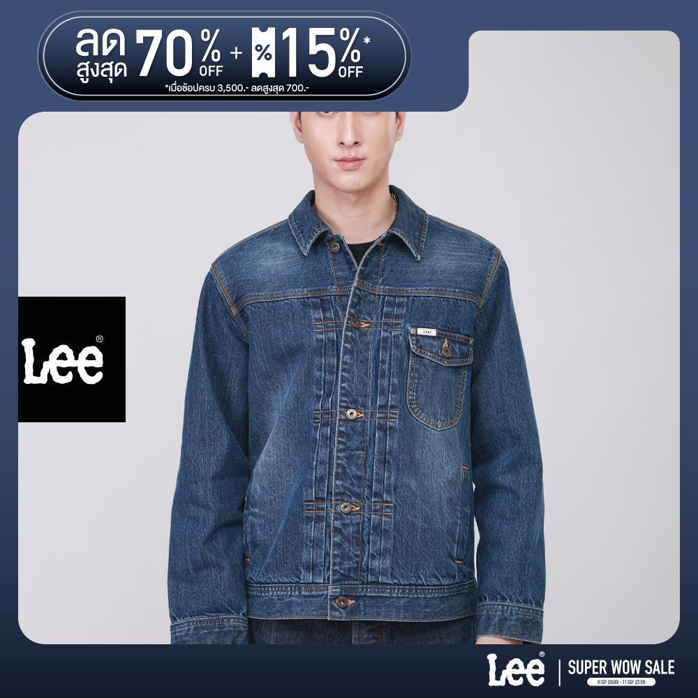 LEE เสื้อแจ็กเก็ตผู้ชาย คอลเลคชั่น 101 รุ่น LE F226MJKTN01 สียีนส์กลาง