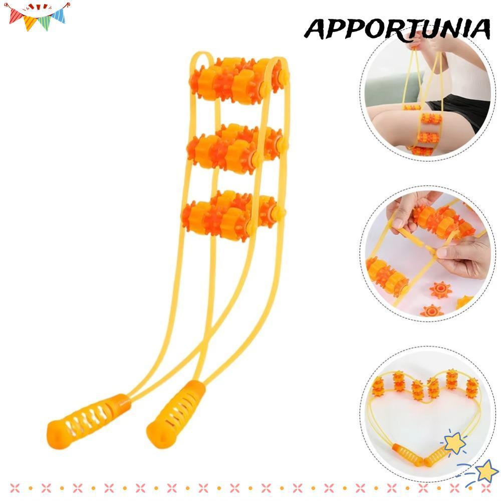 APPORTUNIA Fitness Massage Roller Bead, Hand-held Massage Roller Tool Back Massage, Multi-Function S