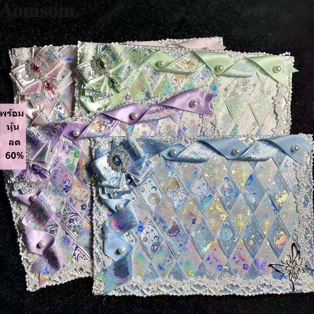 AOMSOM Ita BOARD ริบบิ้น Bow Decor Display Board, ลูกไม้ Handmade Ita กระเป๋าใส่ Board, ริบบิ้นลูกไม