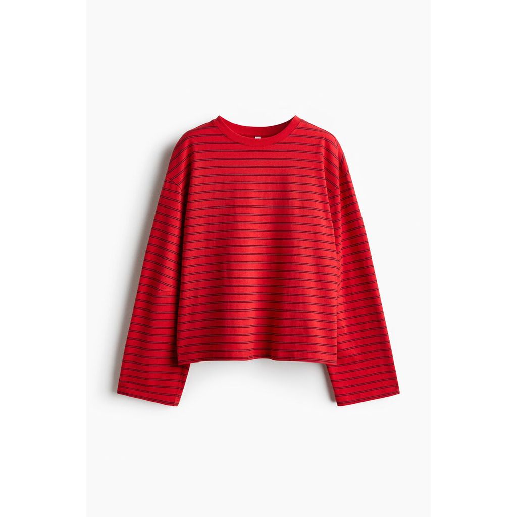 H&M(เอชแอนด์เอ็ม) เสื้อคอตตอนแขนยาว ผู้หญิง 1345596_4
