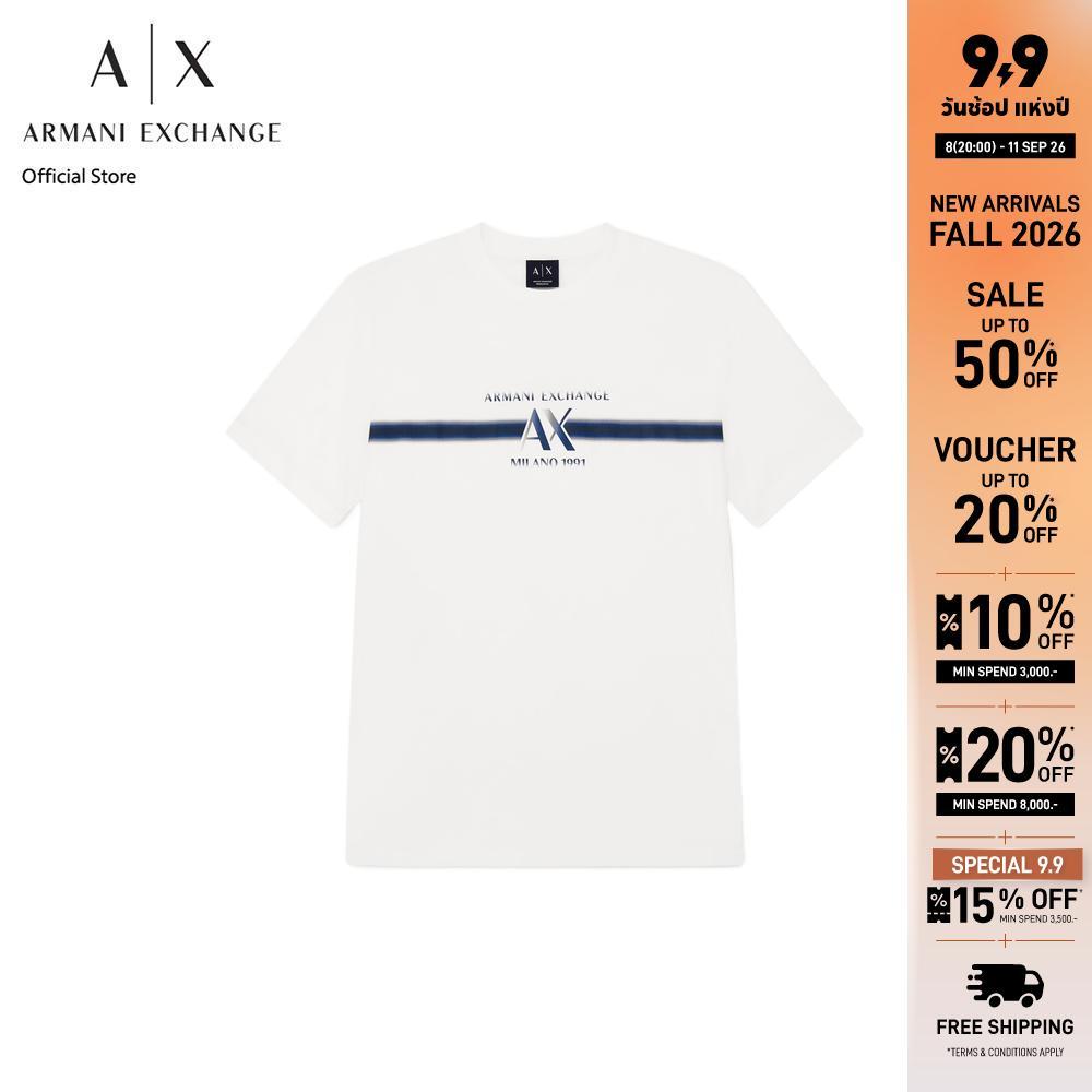 Armani Exchange เสื้อยืดผู้ชาย รุ่น XM003103-AF10356-U0009 สีขาว