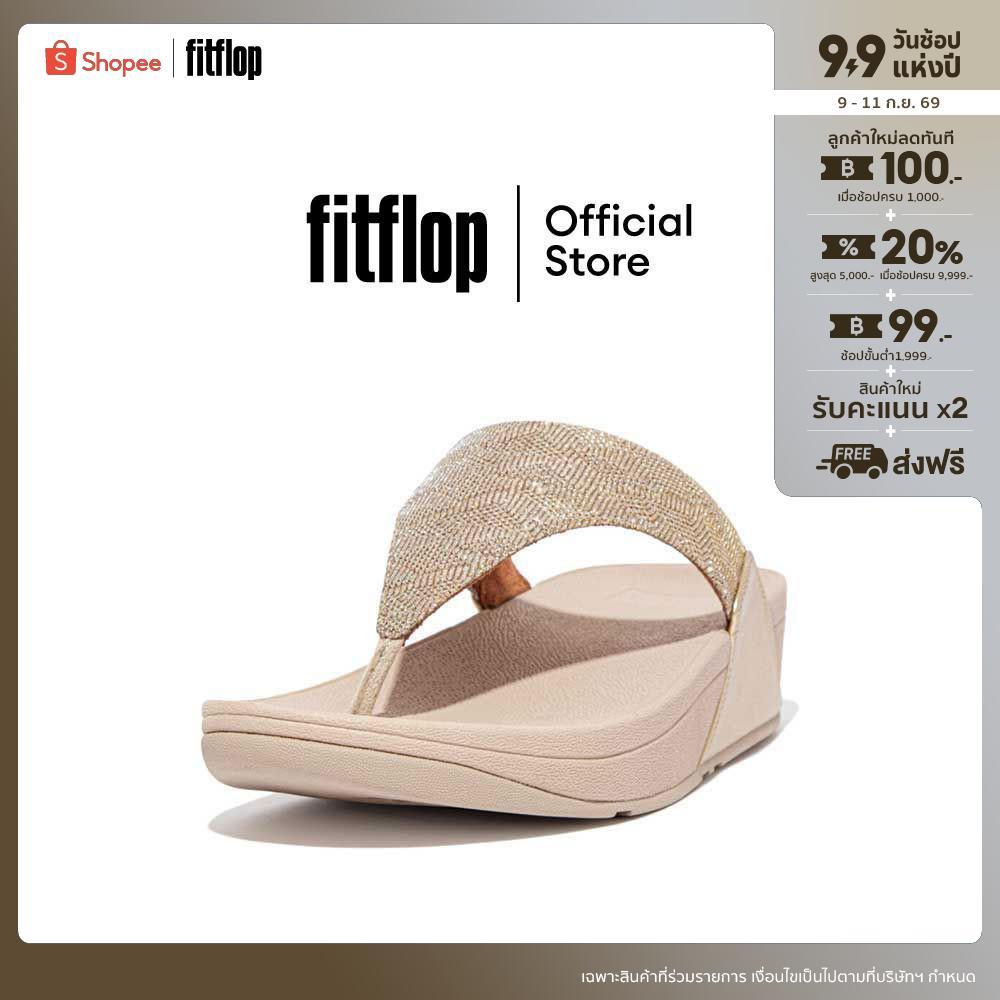 FITFLOP COMM-LULU GLITZ TOE-POST รองเท้าแตะแบบหูหนีบผู้หญิง รุ่น ET8-675 สี PLATINO