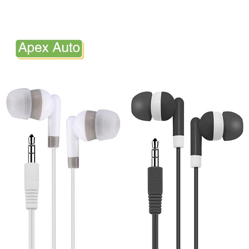 Apex Auto 3.5 มม.หูฟังแบบมีสายหูฟังกีฬาพร้อมหูฟังสเตอริโอเบสชุดหูฟังหูฟังสําหรับโทรศัพท์ไม่มีไมค์ อืม