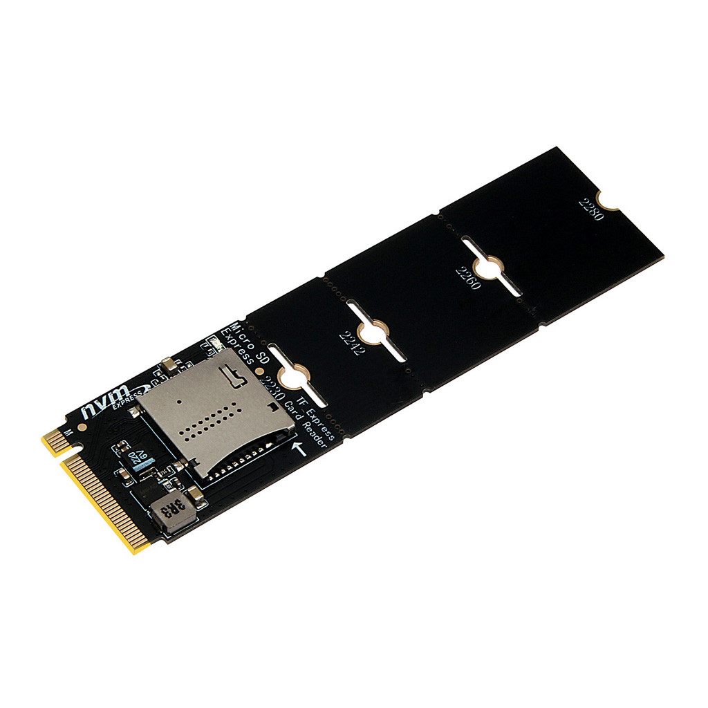 JMT M.2 NVME Micro SD Express Card Reader อะแดปเตอร์สําหรับ Micro SD Express Card สําหรับ M.2 NVME 2